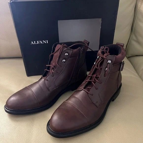 Alfani men’s boots. Chris Utility Boots. Size 11M. Color Brown Alfani Men main image 2